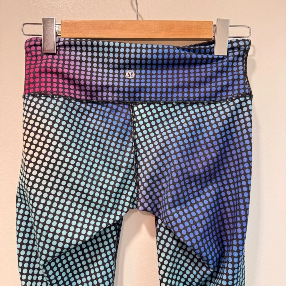 Lululemon Wunder Under Pant III Full-On Luon Cosmic Polka Dot Size‎ 6